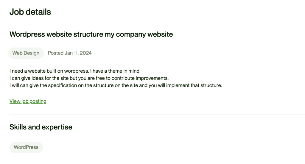 How to Use Upwex AI Prompts to Create the Best Cover Letters? 1 job post example