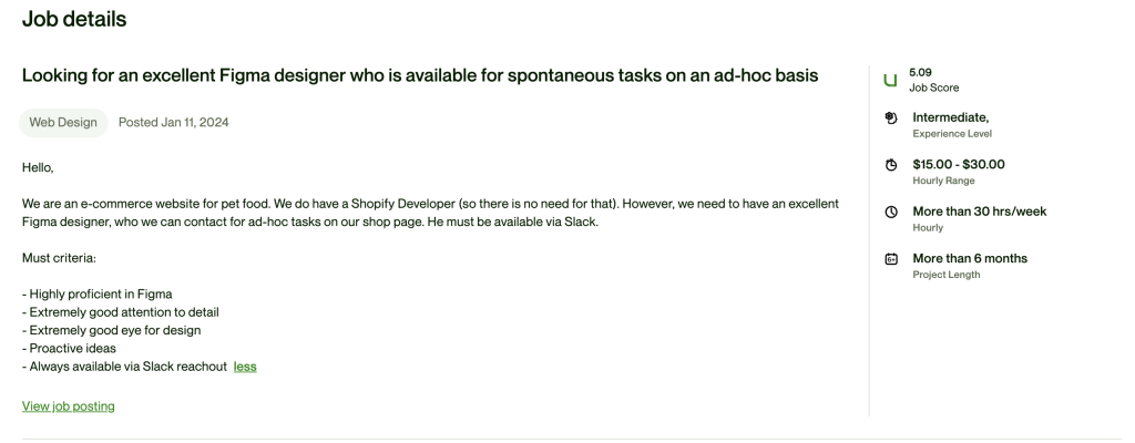 How to Use Upwex AI Prompts to Create the Best Cover Letters? 2 jobpost 2